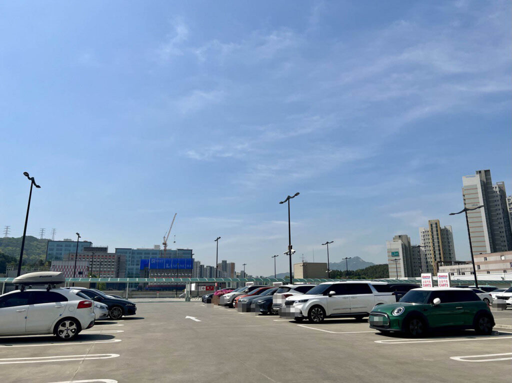 코스트코 의정부점 옥상 주차장 사진